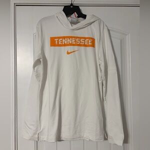 Nike White Hoodie with Orange Tennessee Print